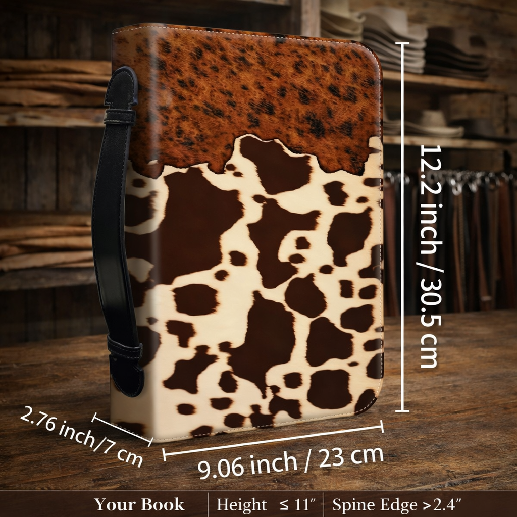 Rodeo Scripture - Western Cowhide Bible Covers