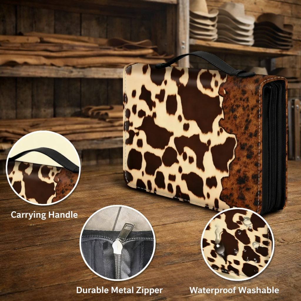 Rodeo Scripture - Western Cowhide Bible Covers