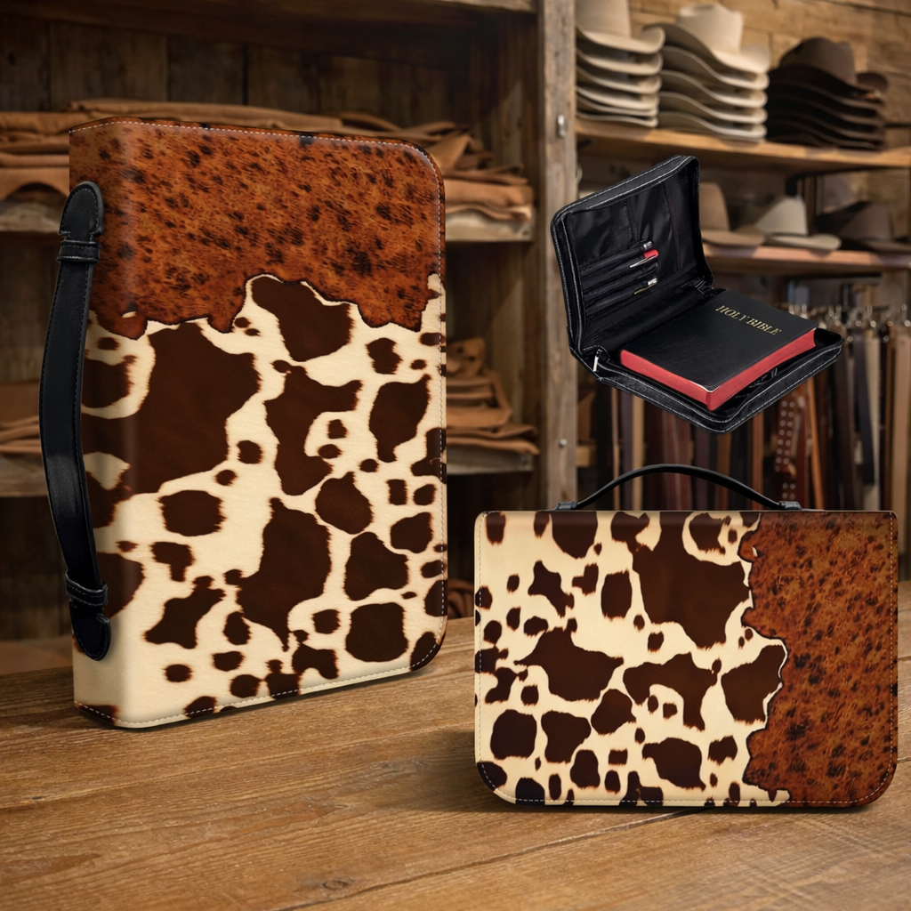 Rodeo Scripture - Western Cowhide Bible Covers